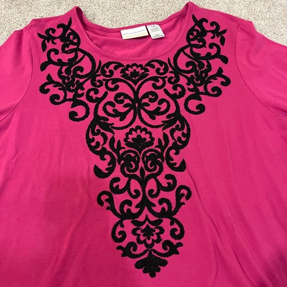 Alfred Dunner 3/4 Length Sleeve Blouse - Picture 2 of 5